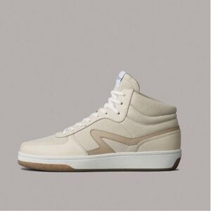 Rag & Bone Retro Court Mid Sneaker - Cream size 6